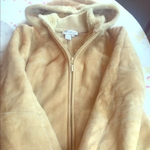Suede and shearling jacket by Worth